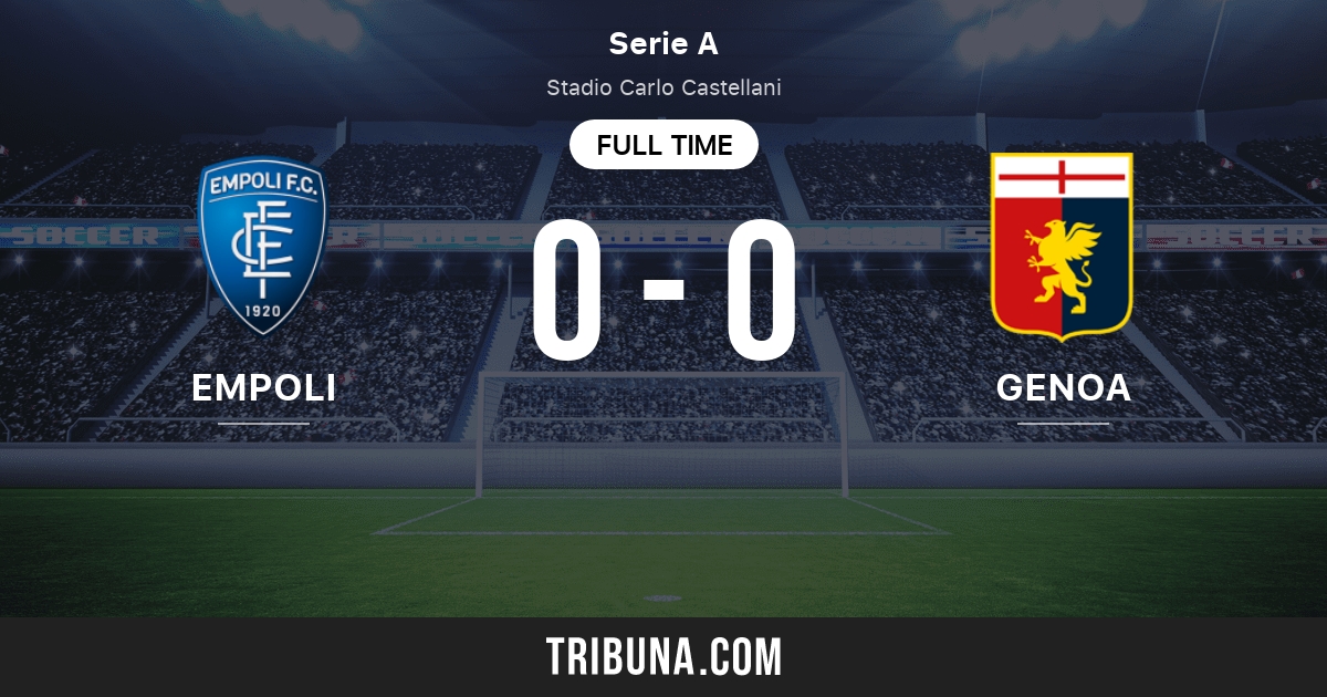 Empoli vs Genoa ONLINE. Partido de la Serie A 2021