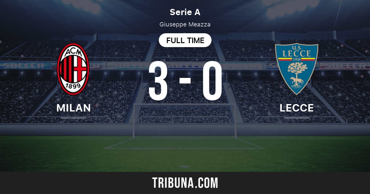 Milan vs Lecce Live Score, Stream and H2H results 4/7/2024. Preview