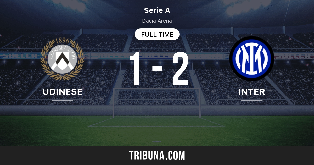 Udinese vs Inter Live Score, Stream and H2H results 4/8/2024. Preview match Udinese vs Inter