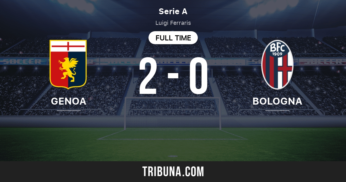 Genoa vs Bologna estadísticas del enfrentamiento directo 5/26/2024