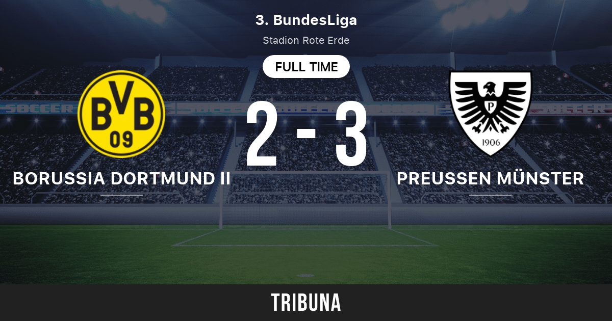 Borussia Dortmund II vs Preußen Münster: Live Score, Stream and H2H results  2/13/2024. Preview match Borussia Dortmund II vs Preußen Münster, team,  start time.