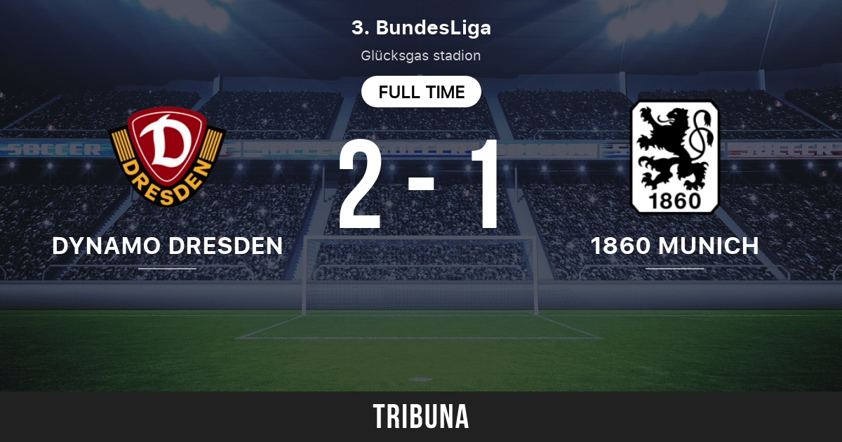 TSV 1860 München vs SG Dynamo Dresden live score, H2H and lineups