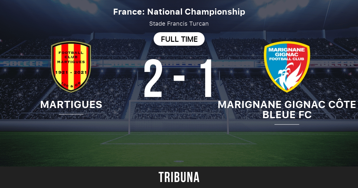 Martigues Vs Marignane Gignac Côte Bleue FC: Live Score, Stream And H2H ...