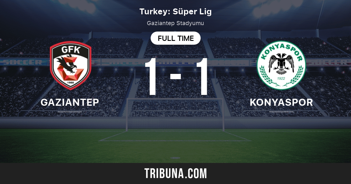 gaziantep bb vs konyaspor h2h