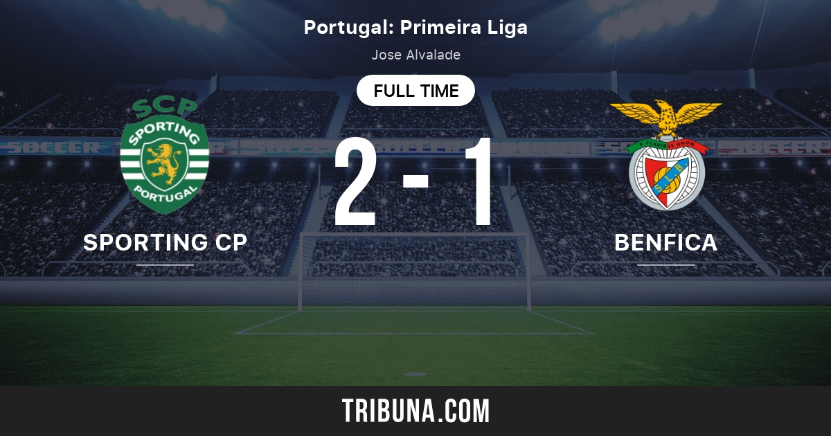 Sporting CP vs Benfica estadísticas del enfrentamiento directo 4/6