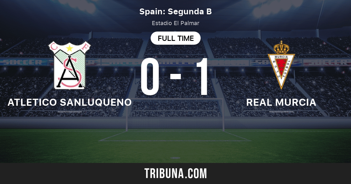 Estadísticas de real murcia contra sanluqueño