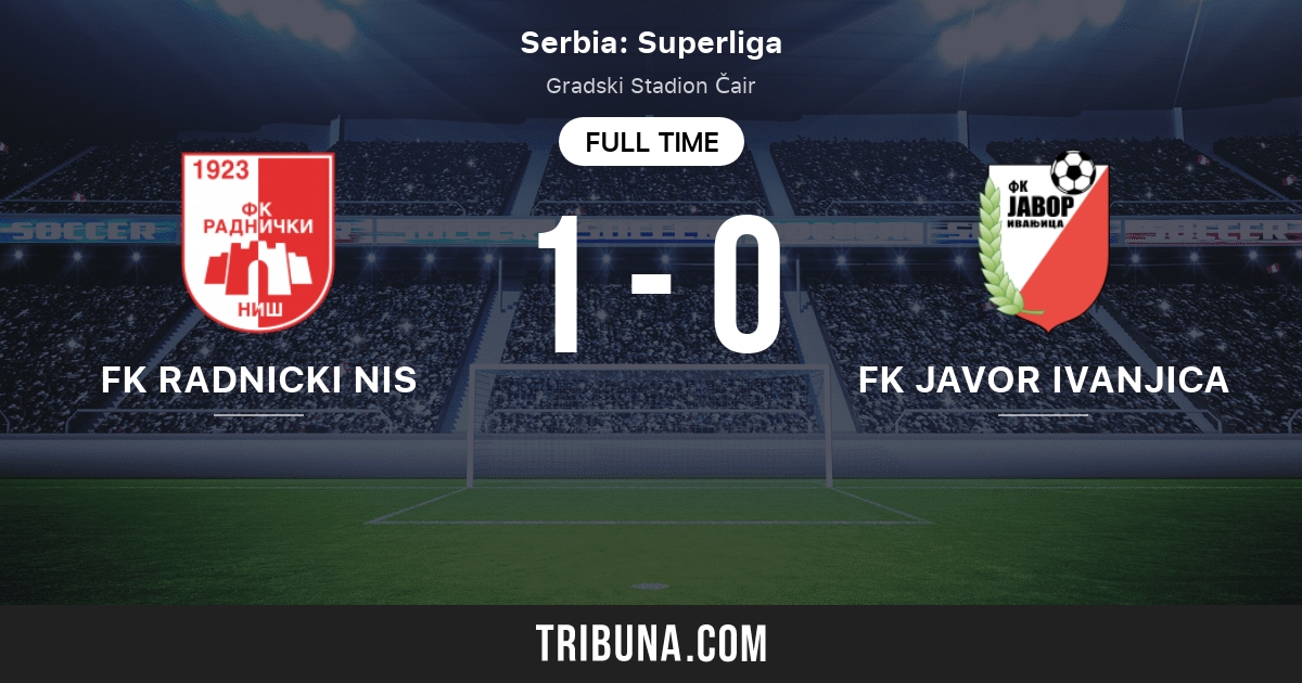 Javor vs Radnicki Nis - live score, predicted lineups and H2H stats.