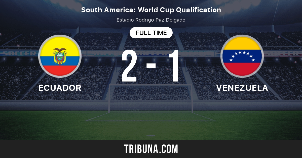Ecuador vs Venezuela estadísticas del enfrentamiento directo 3/20
