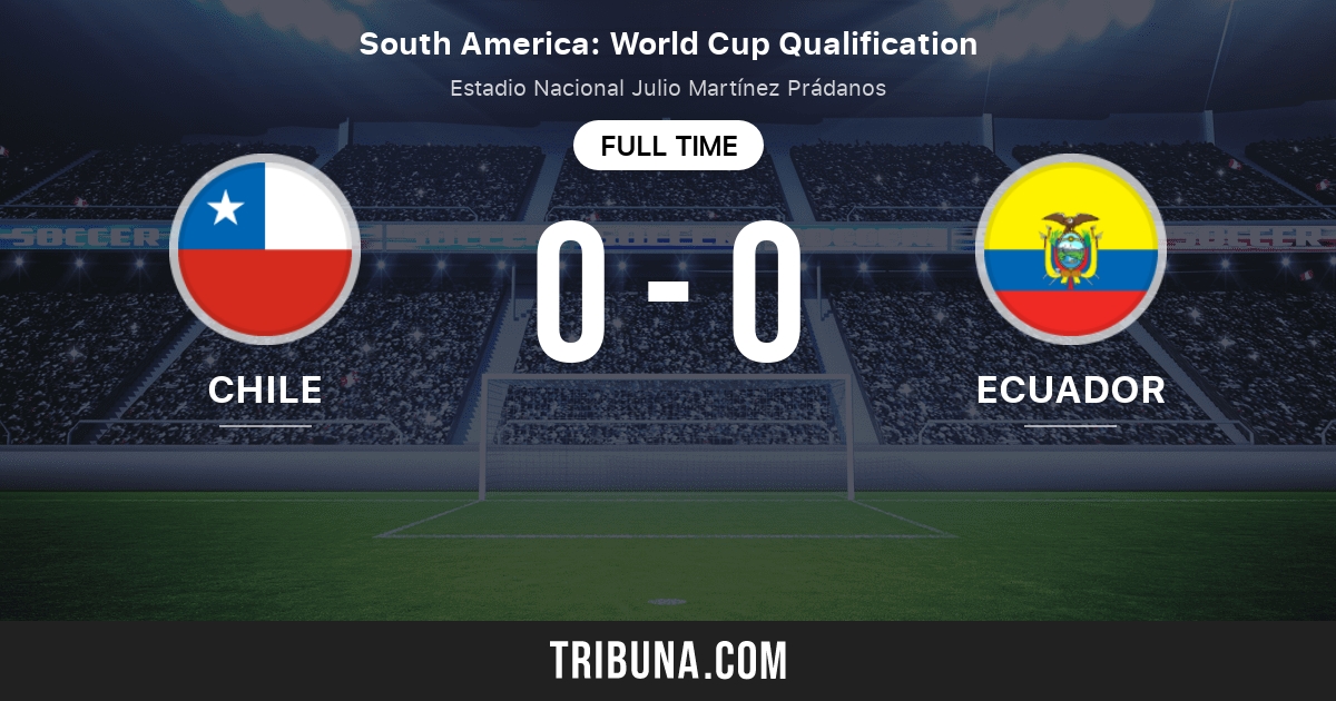 Chile vs Ecuador estadísticas del enfrentamiento directo 3/25/2025