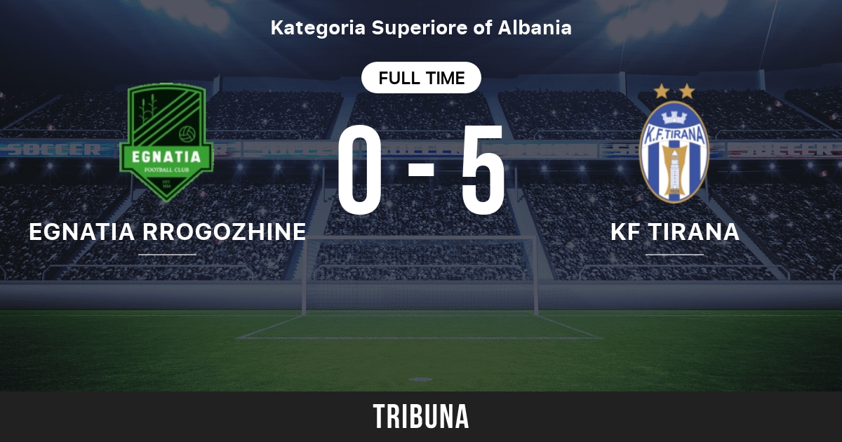Egnatia R vs KF Tirana Livescore and Live Video - Albania