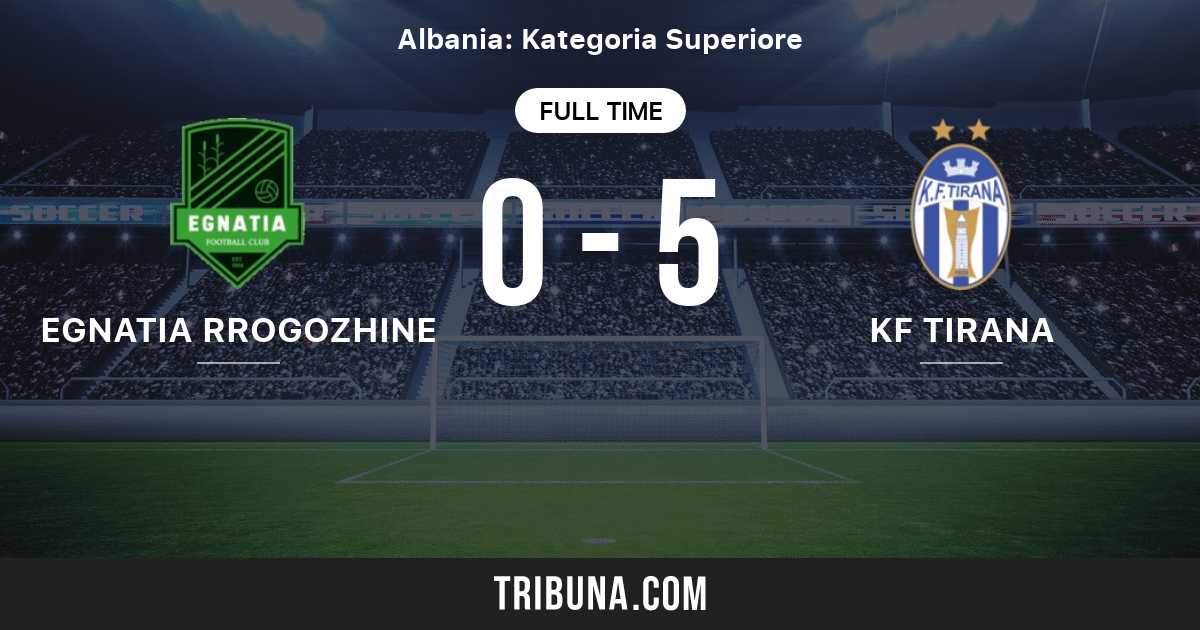 Egnatia R vs KF Tirana Livescore and Live Video - Albania