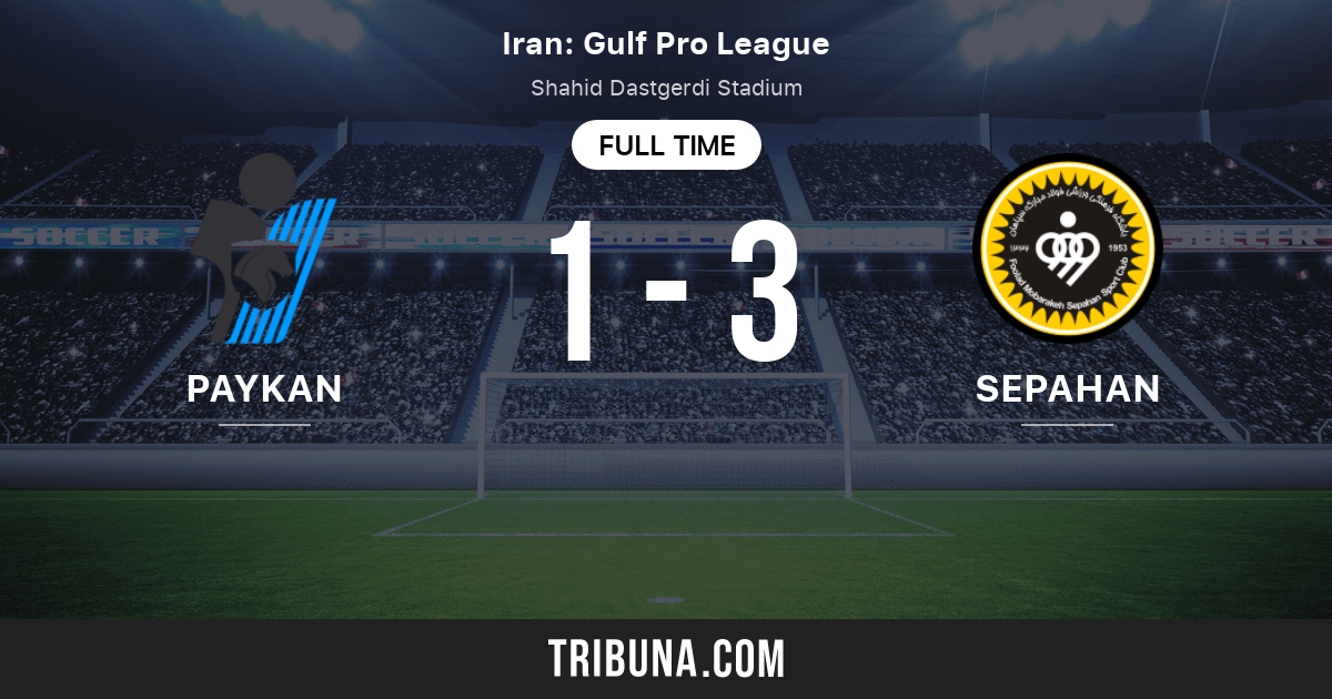 Paykan vs Sepahan: Live Score, Stream and H2H results 8/29/2023