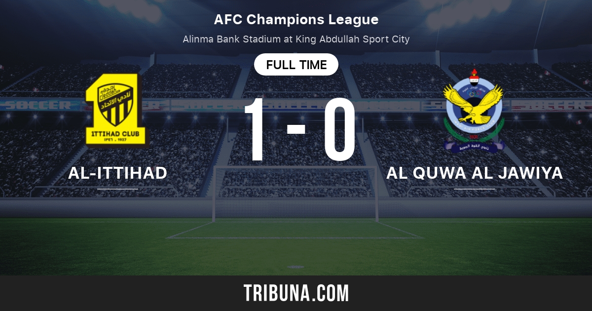 AlIttihad Jeddah vs Al Quwa Al Jawiya estadísticas del enfrentamiento