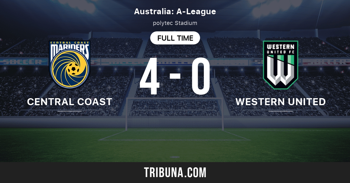 Central Coast Mariners vs Western United Marcador en vivo