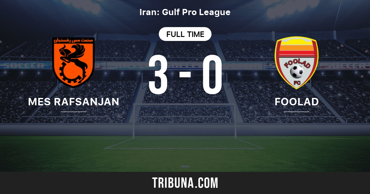 Comentário e resultado ao vivo de Sepahan x Foolad Khuzestan, 14