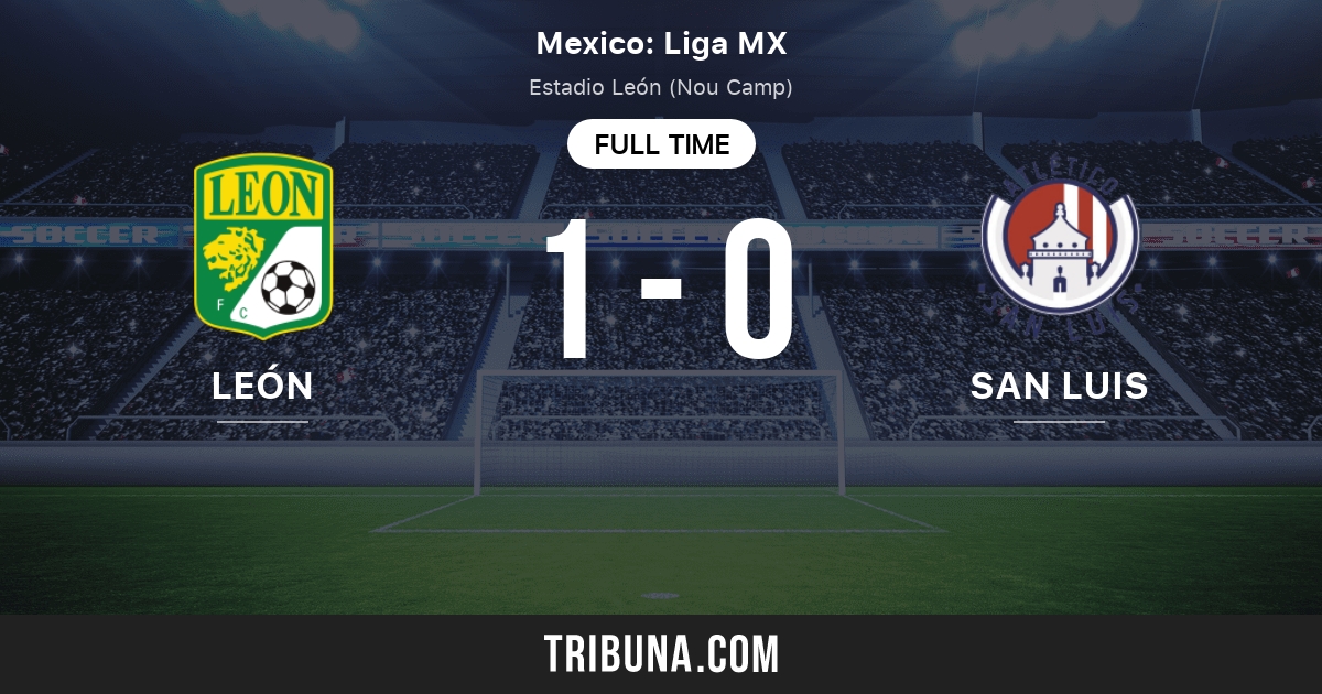 León vs San Luís Marcador en vivo, Retransmisión y enfrentamientos