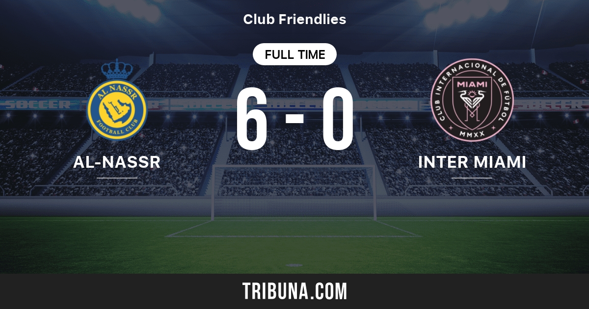 Al Nasr Riyad vs Inter Miami Match des statistiques face à face 2/1