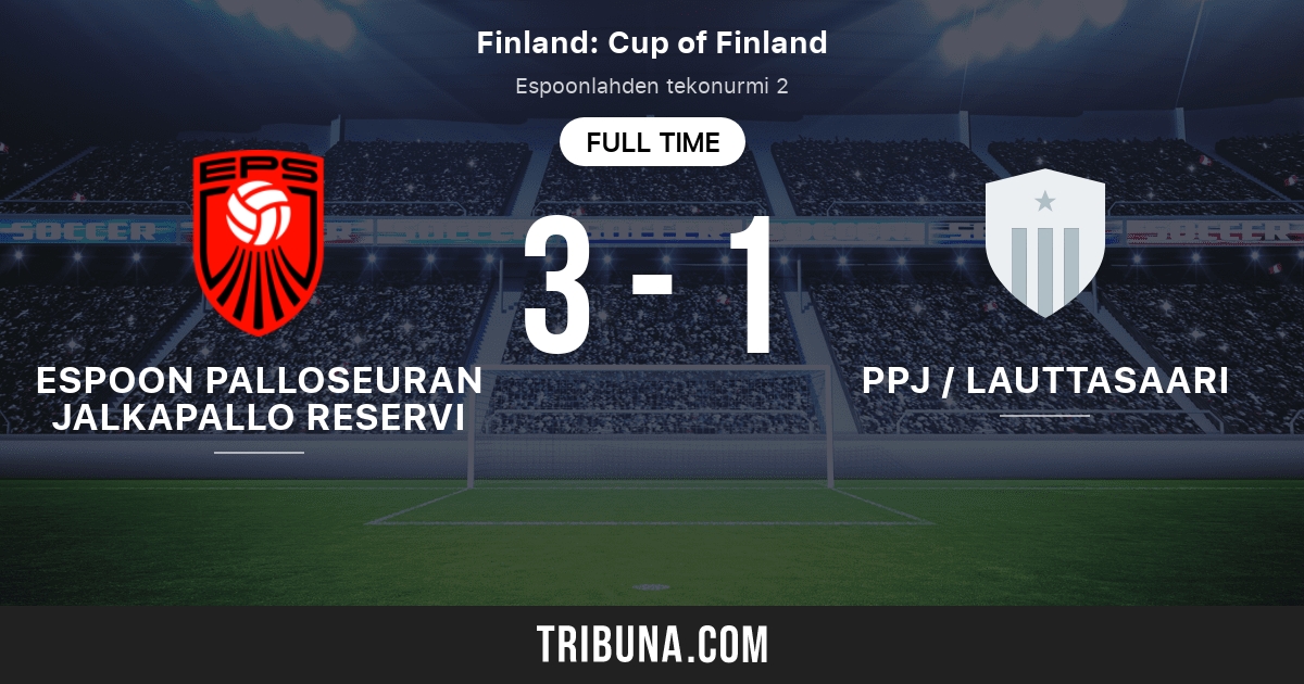 EPS II vs PPJ / Lauttasaari Live Score, Stream and H2H results 2/9
