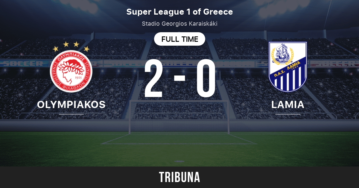 Olympiakos vs Lamia: Head to Head statistics match - 12/19/2021. Tribuna.com