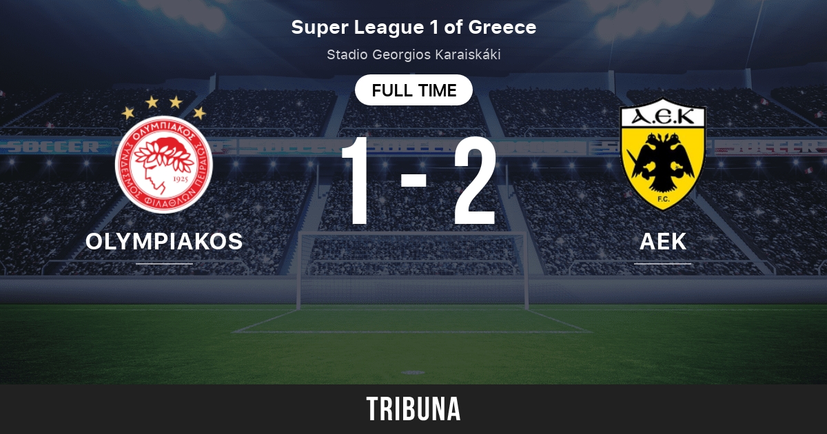 Olympiakos vs AEK Athens: Live Score, Stream and H2H results 2/4/2018.  Preview match Olympiakos vs AEK Athens, team, start time. Tribuna.com