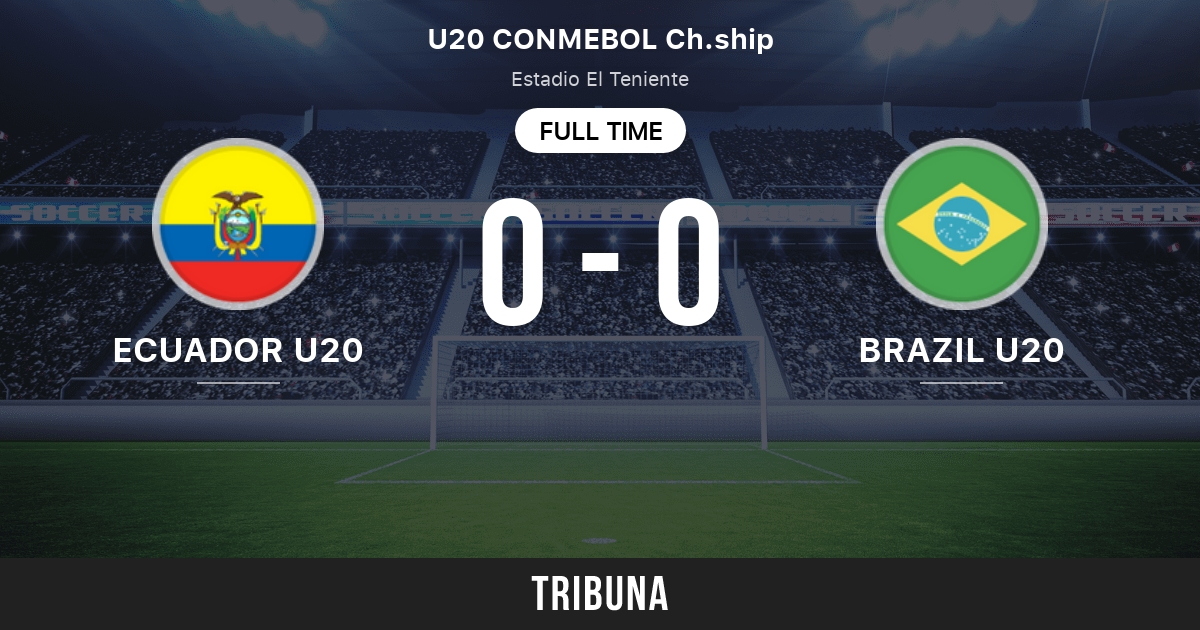 Brazil U20 - Paraguay U20 placar ao vivo, H2H e escalações