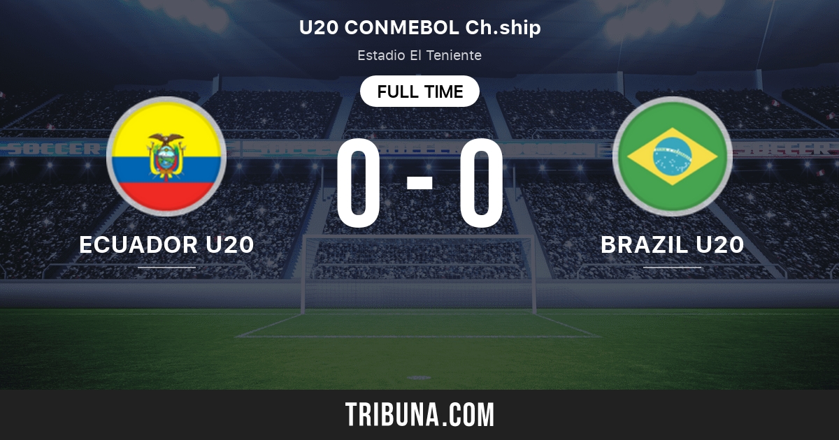 Brazil U20 - Paraguay U20 placar ao vivo, H2H e escalações