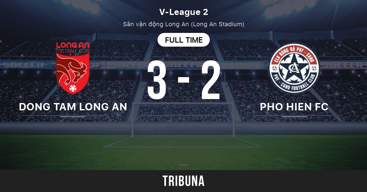 Pho Hien FC vs Dong Tam Long An: Head to Head statistics match -  10/16/2022. Tribuna.com