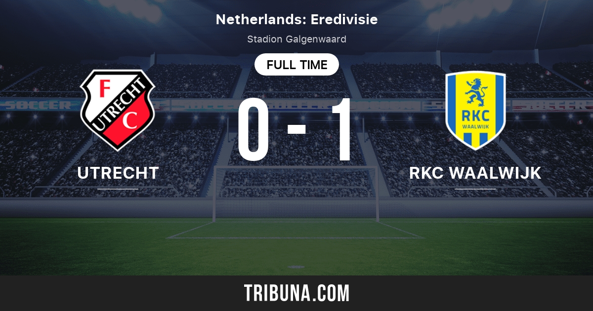 Utrecht vs RKC Waalwijk Head to Head statistics match 12/1/2019