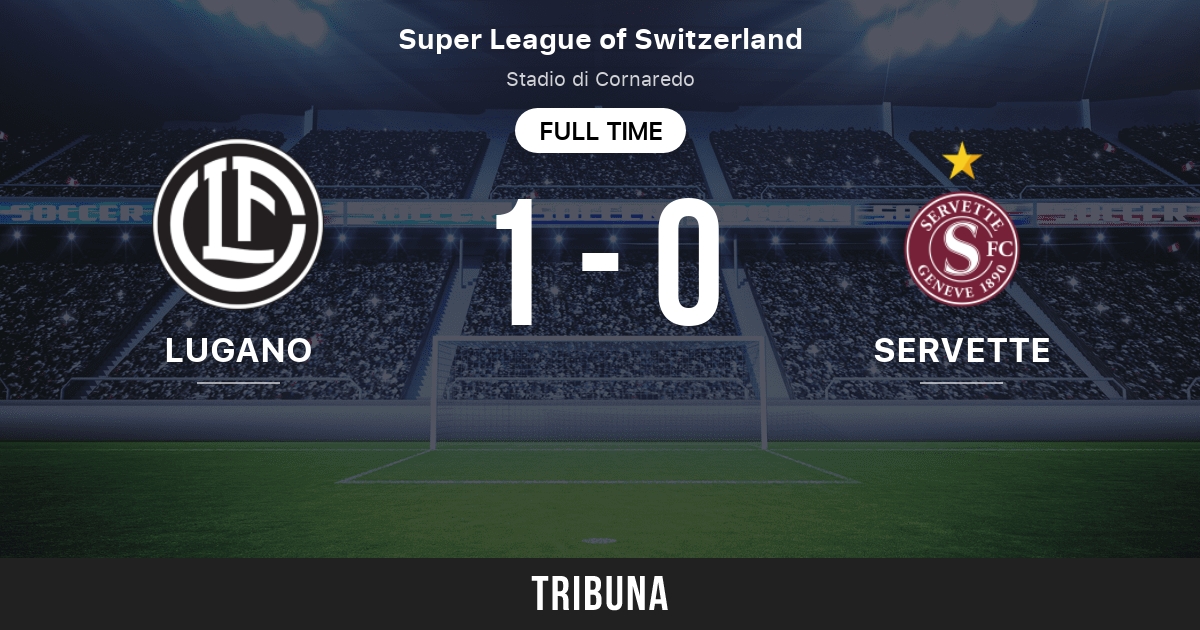 Super League: Il Servette pareggia, il Lugano resta secondo