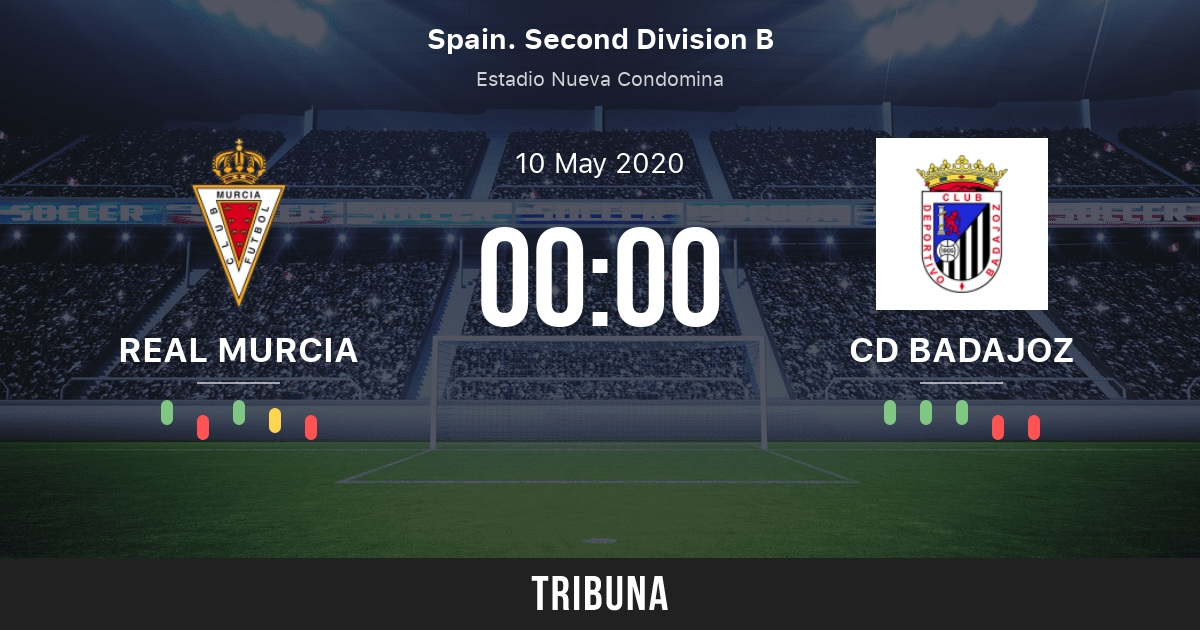 Real Murcia vs CD Badajoz: Match des statistiques face à face - 5/9/2020.  Tribuna.com