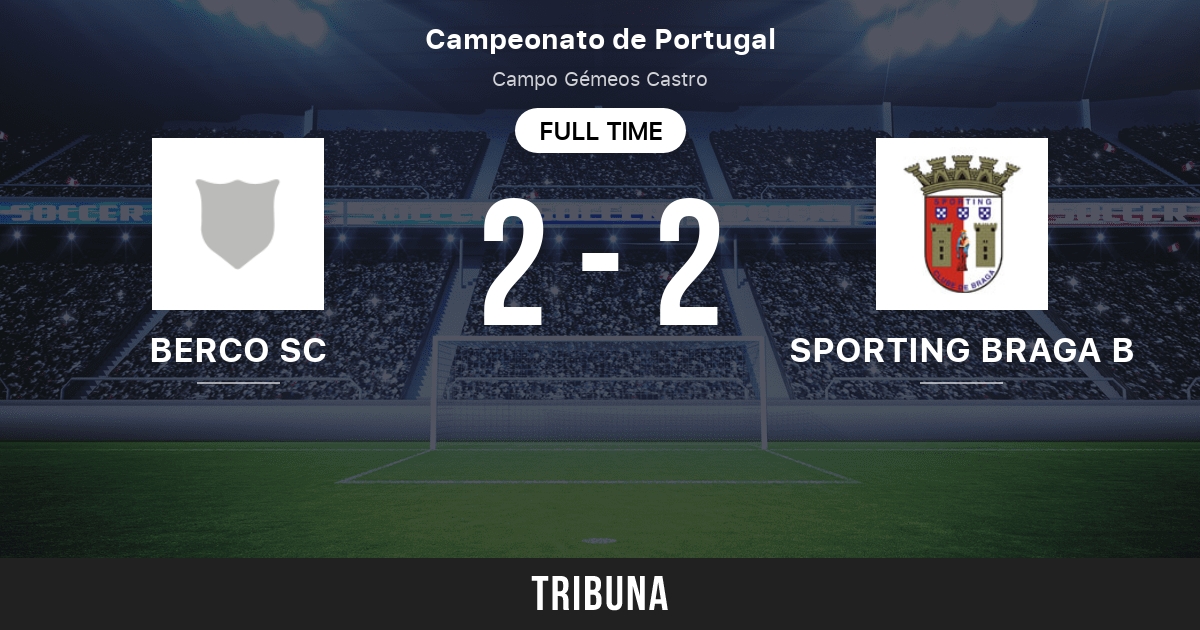 Sporting Braga B vs Berco SC: Live Score, Stream and H2H results 2/22/2020.  Preview match Sporting Braga B vs Berco SC, team, start time. Tribuna.com
