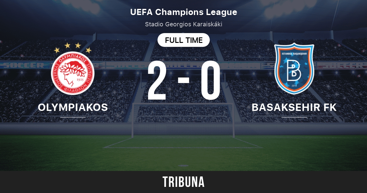 Olympiakos vs Basaksehir FK: Live Score, Stream and H2H results 8/13/2019.  Preview match Olympiakos vs Basaksehir FK, team, start time. Tribuna.com