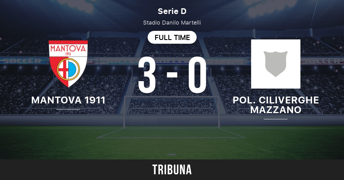 Mantova 1911 vs Pol. Ciliverghe Mazzano: Head to Head statistics match -  12/15/2019. Tribuna.com