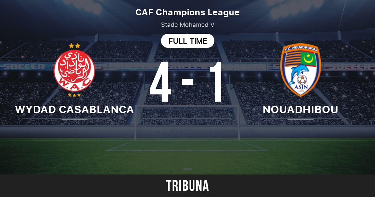 Wydad Casablanca Vs Fc Nouadhibou Live Score Stream And H2h Results 09 29 19 Preview Match Wydad Casablanca Vs Fc Nouadhibou Team Start Time Tribuna Com