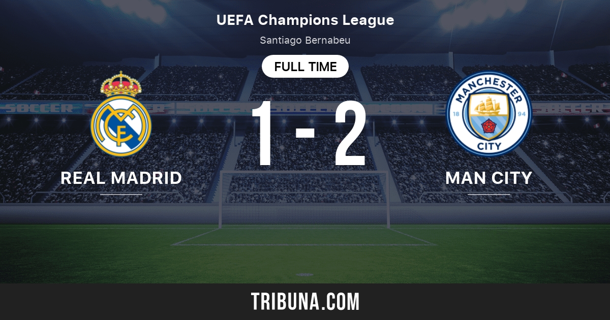 Real Madrid vs Manchester City Head to Head statistics match 2/26