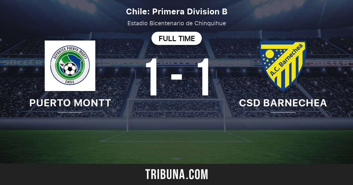 Puerto Montt Vs Csd Barnechea Live Score Stream And H2h Results 10 05 2020 Preview Match Puerto Montt Vs Csd Barnechea Team Start Time Tribuna Com