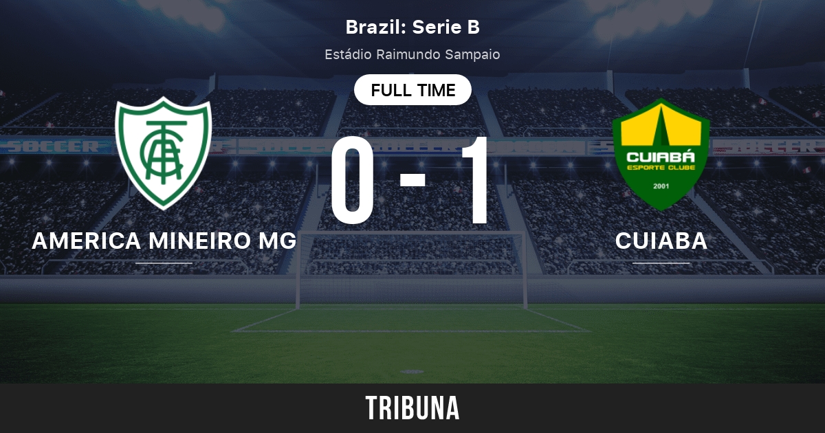 America Mineiro Mg Vs Cuiaba Esporte Clube Mt Live Score Stream And H2h Results 08 12 Preview Match America Mineiro Mg Vs Cuiaba Esporte Clube Mt Team Start Time Tribuna Com