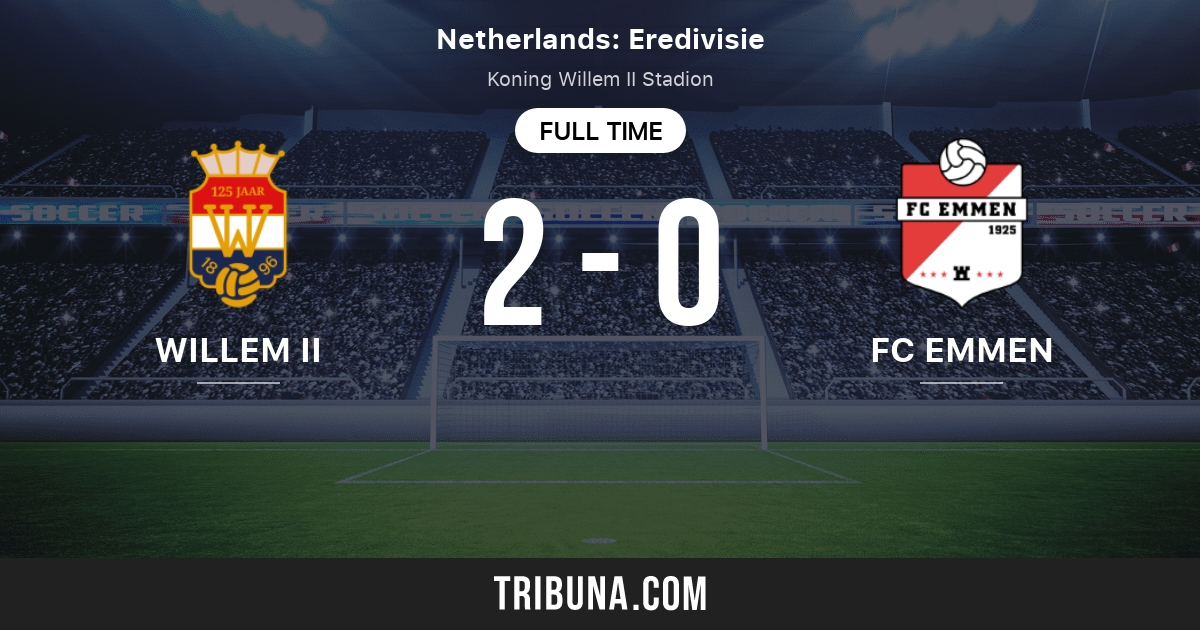 Willem Ii Tilburg Vs Fc Emmen Live Score Stream And H2h Results 01 31 2021 Preview Match Willem Ii Tilburg Vs Fc Emmen Team Start Time Tribuna Com