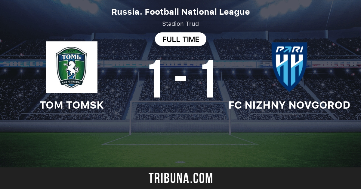 Tom Tomsk vs FC Nizhny Novgorod estadísticas del enfrentamiento