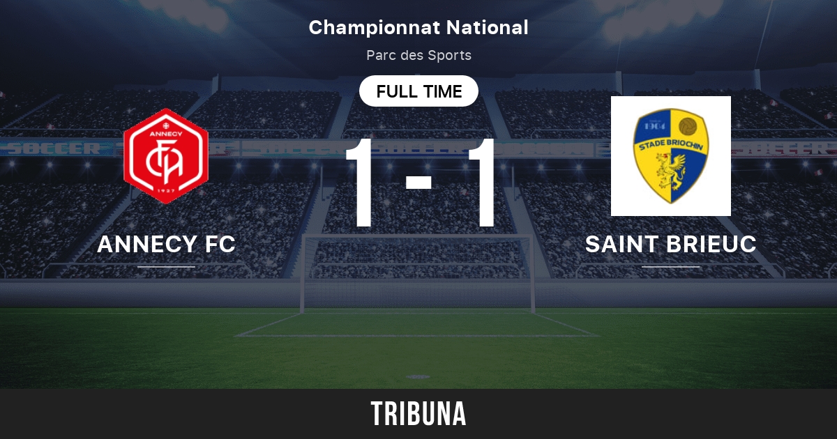 Annecy FC vs Saint Brieuc: Live Score, Stream and H2H results 3/4/2022.  Preview match Annecy FC vs Saint Brieuc, team, start time. Tribuna.com