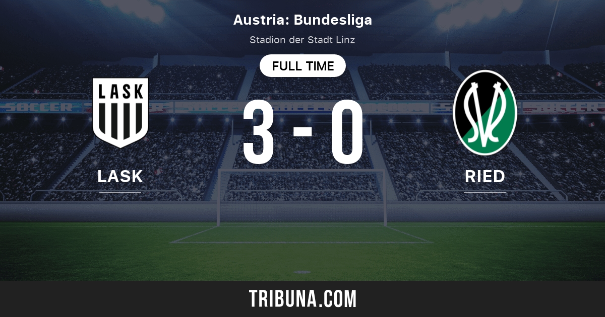 Lask Linz Vs Sv Ried Live Score Stream And H2h Results 12 06 2020 Preview Match Lask Linz Vs Sv Ried Team Start Time Tribuna Com