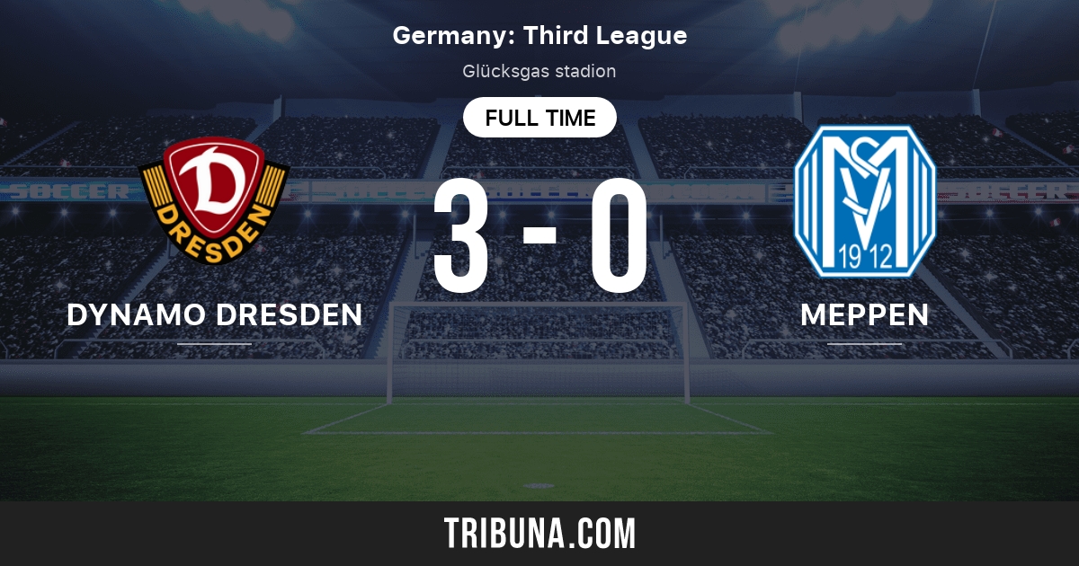 SG Dynamo Dresden vs SV Meppen 1912: Live Score, Stream and H2H results  10/31/2020. Preview match SG Dynamo Dresden vs SV Meppen 1912, team, start  time. Tribuna.com