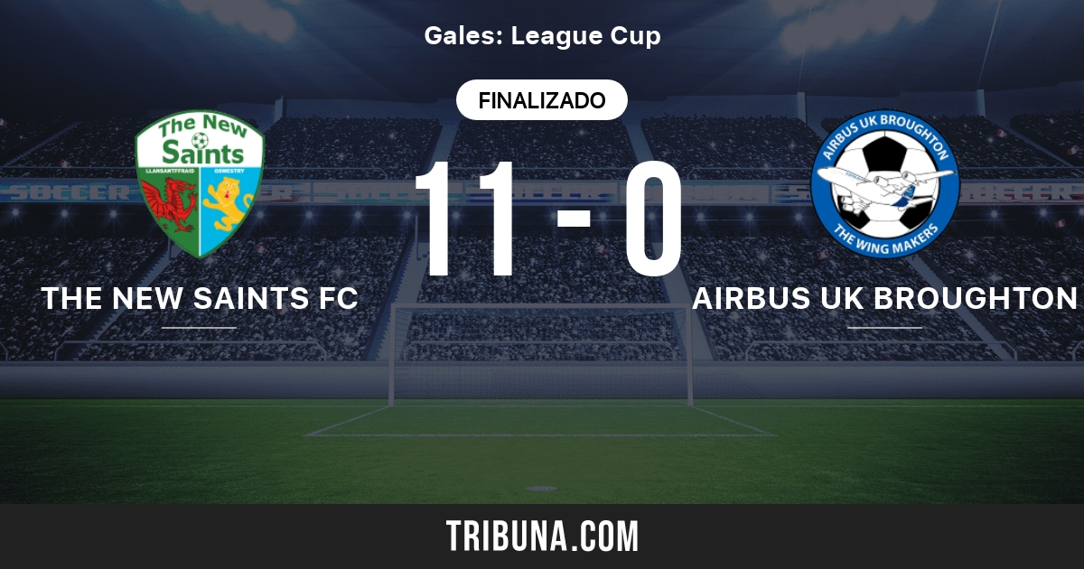 The New Saints FC vs Airbus UK Broughton: Marcador en vivo ...