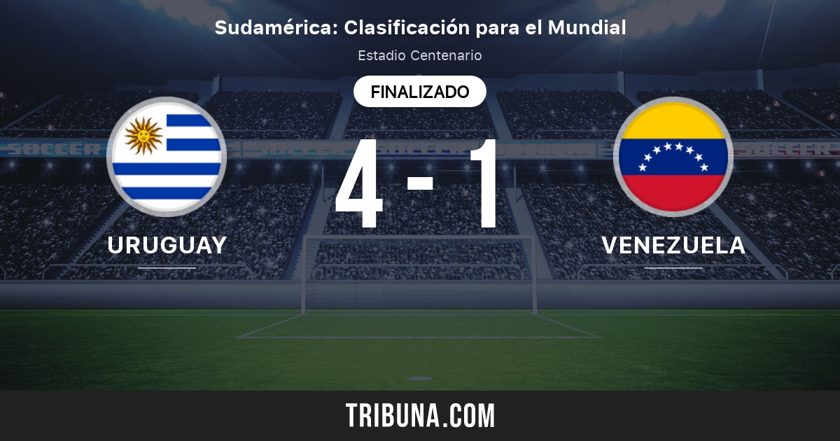 Uruguay vs Venezuela estadísticas del enfrentamiento directo 01/02