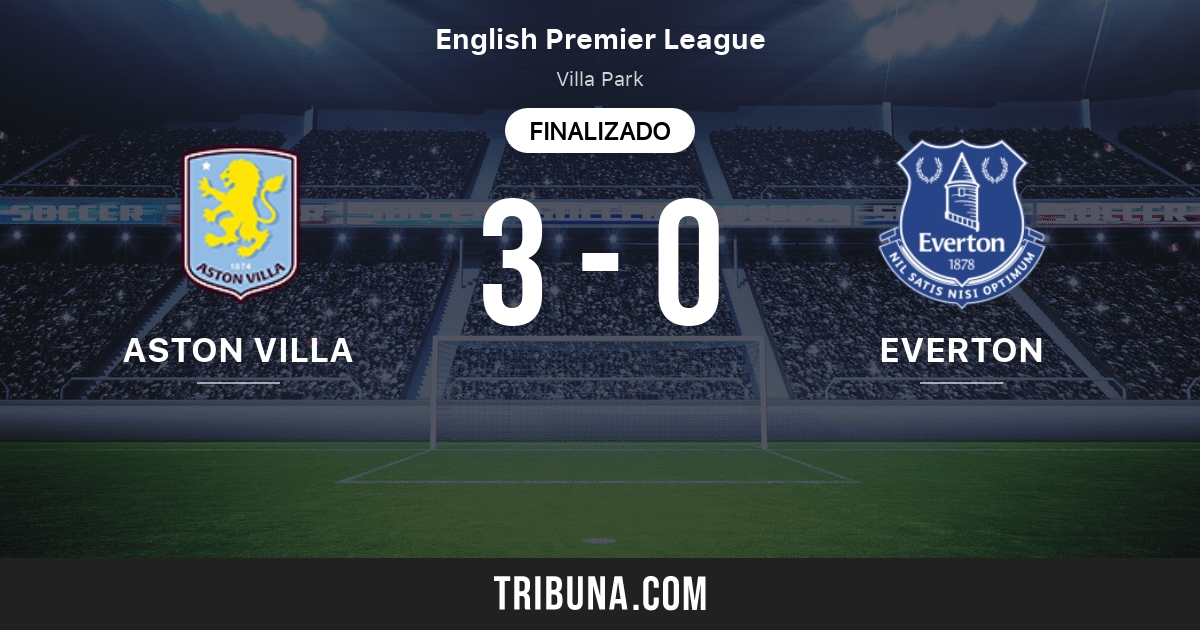 Aston Villa vs Everton estadísticas del enfrentamiento Aston Villa vs Everton estadísticas del enfrentamiento