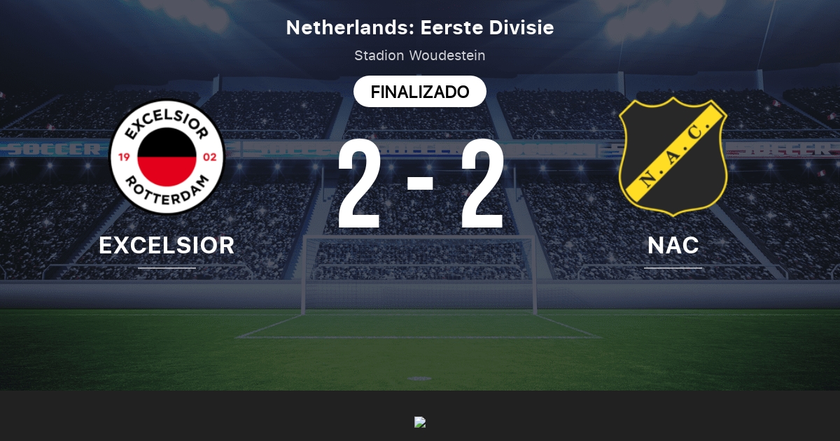 Excelsior Vs Nac Breda Estadisticas Del Enfrentamiento Directo 06 05 2022 Tribuna Com