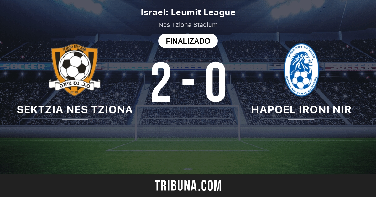 Sektzia Nes Tziona FC vs Hapoel Nir Ramat Hasharon FC Marcador en vivo, Retransmisión y Sektzia Nes Tziona FC vs Hapoel Nir Ramat Hasharon FC Marcador en vivo, Retransmisión y