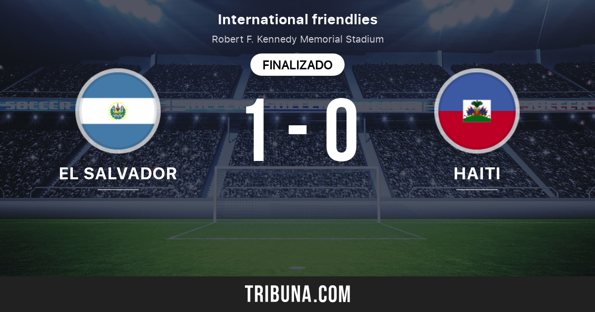 El Salvador vs Haití Marcador en vivo, Retransmisión y enfrentamientos