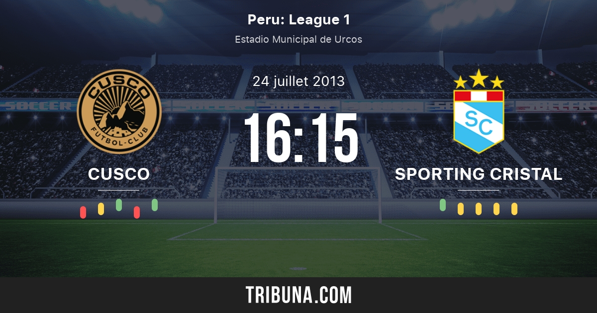 Real Garcilaso Vs Sporting Cristal Score En Direct Stream Et Resultats H2h 24 07 13 Avant Match Real Garcilaso Vs Sporting Cristal Equipe Heure De Debut Tribuna Com