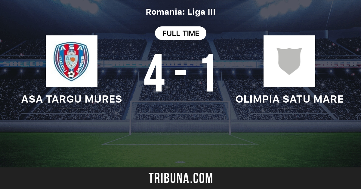 Targu Mures Vs Olimpia Satu Mare Score En Direct Stream Et Resultats H2h 05 10 2007 Avant Match Targu Mures Vs Olimpia Satu Mare Equipe Heure De Debut Tribuna Com